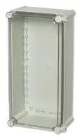ENCLOSURE, PC, GRY, CLR LID, 380X190X130