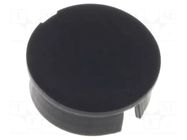 Cap; black; Mounting: push-in; plastic MENTOR