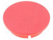 Cap; plastic; red; push-in; G4312.6131 MENTOR