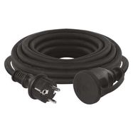 Extension Cord 5 m / 1 socket / black / rubber-neoprene / 250 V / 1.5 mm2, EMOS