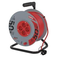 PVC Extension Cord Reel with switch – 4 sockets, 50m, 1.5mm2, EMOS