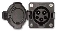 SOCKET, EV, SAE J1772, 16A, PANEL