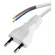 Power Cord PVC 2× 0,75mm2, 2m, white, EMOS