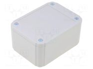 Enclosure: multipurpose; X: 60mm; Y: 80mm; Z: 40mm; ABS; grey; IP54 COMBIPLAST