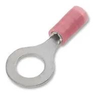 TERMINAL, RING TONGUE, 3/8", YEL, 10AWG