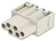 RECTANGULAR INSERT, SIGNAL, RCPT, 6POS