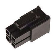 CONNECTOR HOUSING, RCPT, 4POS, 5.7MM