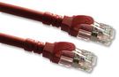 PATCH LEAD, CAT6A, RED, 1M
