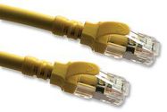 PATCH LEAD, CAT6A, YELLOW, 10M