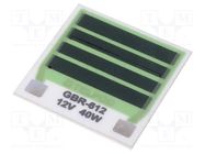 Resistor: thick film; heating; glued; 3.6Ω; 40W; soldering pads TELPOD
