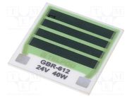Resistor: thick film; heating; glued; 14.4Ω; 40W; soldering pads TELPOD