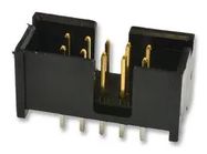 CONN, HEADER, 10POS, 2ROW, 2.54MM, TH