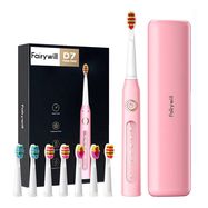 Sonic toothbrush with head set and case FairyWill FW-507 Plus (pink), FairyWill