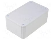 Enclosure: multipurpose; X: 80mm; Y: 125mm; Z: 50mm; ABS; grey; IP54 COMBIPLAST