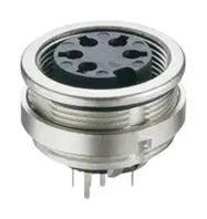 CHASSIS SOCKET ACC. TO IEC 61076-2-106, IP 68, WITH THREADED JOINT, FOR PRINTED CIRCUIT BOARDS, FOR FRONT MOUNTING 23AH4128