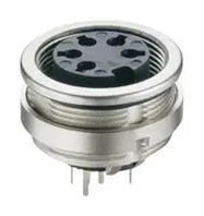 CHASSIS SOCKET ACC. TO IEC 61076-2-106, IP 68, WITH THREADED JOINT, FOR PRINTED CIRCUIT BOARDS, FOR FRONT MOUNTING 23AH4133