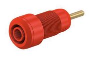 2MM BANANA JACK, PANEL MOUNT, SOLDER, 10 A, 600 V, GOLD PLATED CONTACTS, RED 23AH8772