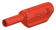 2MM BANANA PLUG, CABLE MOUNT, 10 A, 600 V, RED 23AH8776