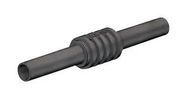 TEST ACCESSORY, INSULATED BANANA COUPLER, 4MM, BLACK 23AH8795