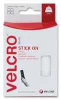 STICK ON SQUARE, WHITE, 25MM, PK24