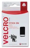 STICK ON SQUARE, BLACK, 25MM, 24 SETS