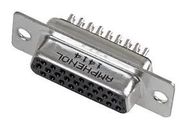 CONNECTOR, HD D SUB, RCPT, 62POS