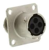 CONNECTOR, CIRCULAR, RCPT, 4POS, PANEL
