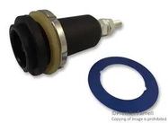 RECEPTACLE, 10BV,  PANEL MOUNT, BLUE