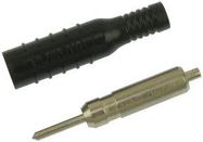 TIP PLUG, 3KV, 5A, BLACK