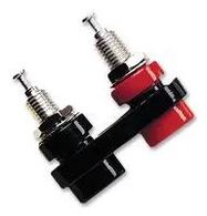 BANANA JACK, DOUBLE, 15A, TURRET, RED