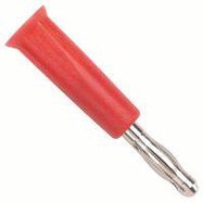 BANANA PLUG, 4MM, 25A, SCREW, RED