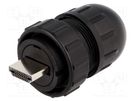Connector: HDMI; plug; Data-Con-X; for cable; straight; soldering SWITCHCRAFT