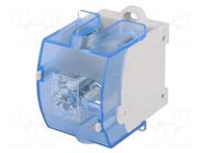 Splice terminal: rail; 101A,192A; 690V; screw terminal; grey; TS35 POKÓJ