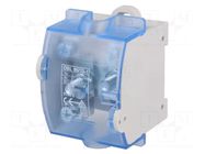 Splice terminal: rail; 125A,323A; 690V; screw terminal; grey; TS35 POKÓJ