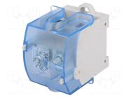 Splice terminal: rail; 125A,323A; 690V; screw terminal; grey; TS35 POKÓJ