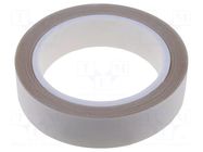 Tape: fixing; W: 25mm; L: 10m; Thk: 0.125mm; acrylic,silicone IPT