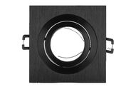 LED line downlight aluminium square adjustable SLIM black brushed AKROS