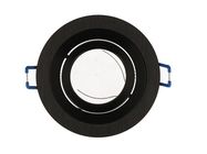 LED line downlight aluminium round adjustable SLIM black brushed OROSA