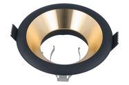 Recessed downlight 16MR/GU10, deep, black/gold, LED line