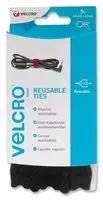 CABLE TIE, 12MM X 0.2M, BLACK, PK6