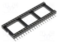 Socket: integrated circuits; DIP40; Pitch: 2.54mm; precision; SMT 