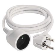 Extension Cord 1.5 m / 1 socket / white / PVC / 1 mm2, EMOS