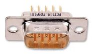 D SUB CONN, PLUG, 9POS, TH