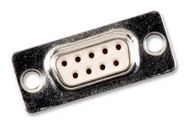 D SUB CONN, RCPT, 9POS, SOLDER