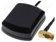 Antenna; automotive,inner; GPS; SMA-C; plug; angled; SMA male; 15mA JC Antenna
