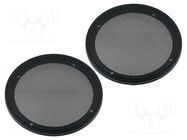 Loudspeaker grille; 165mm; metal; 2pcs. PER.PIC.
