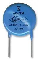 CAP, CER, Y5V, 1500PF, 400VAC, RAD