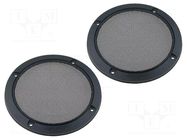 Loudspeaker grille; 130mm; metal; 2pcs. PER.PIC.