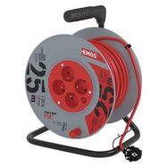 PVC Extension Cord Reel – 4 sockets, 25m, 1mm2, EMOS