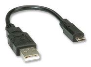 COMPUTER CABLE, USB2.0, 150MM, BLACK